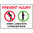 600x450mm -Metal - Prevent Injury Carry Loads With A Straight Back