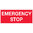 450x200mm - Metal - Emergency Stop