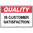 450x300mm - Poly - Quality is Customer Satisfaction