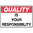 450x300mm - Poly - Quality is Your Responsibility