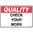 450x300mm - Poly - Quality Check Your Work