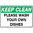 450x300mm - Poly - Keep Clean Please Wash your Own Dishes