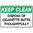 450x300mm - Poly - Keep Clean Dispose of Cigarette Butts Thoughtfully