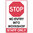 450x300mm - Poly - Stop Pedestrian Crossing