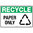 450x300mm - Poly - Recycle Paper Only