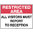 450x300mm - Metal - Restricted Area All Visitors Must Report To Reception