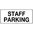 450x200mm - Metal - Staff Parking
