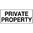 450x200mm - Metal - Private Property