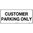 450x200mm - Metal - Customer Parking Only