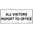 450x200mm - Metal - All Visitors Report to Office