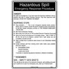 450x300mm - Poly - Hazardous Spill Emergency Response Procedure