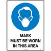 300x225mm - Metal - Mask Must be Worn in This Area