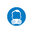 200mm Disc - Self Adhesive - Half Face Mask Respirator Pictogram