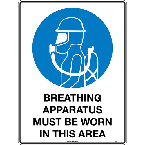 300x225mm - Metal - Breathing Apparatus Must be Worn