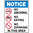 300x225mm - Poly - Notice Signs No Smoking / No Eating / No Drinking In This Area