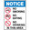 300x225mm - Poly - Notice Signs No Smoking / No Eating / No Drinking In This Area