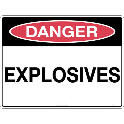 300x225mm - Poly - Danger Explosives