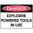300x225mm - Metal - Danger Explosive Powered Tools in Use
