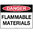 300x225mm - Metal - Danger Flammable Materials