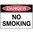 300x225mm - Metal - Danger No Smoking