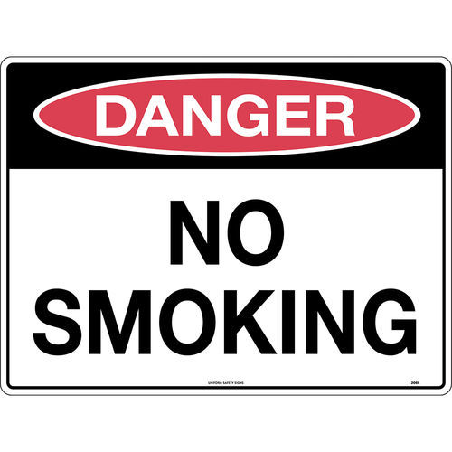 300x225mm - Poly - Danger No Smoking