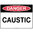 300x225mm - Metal - Danger Caustic