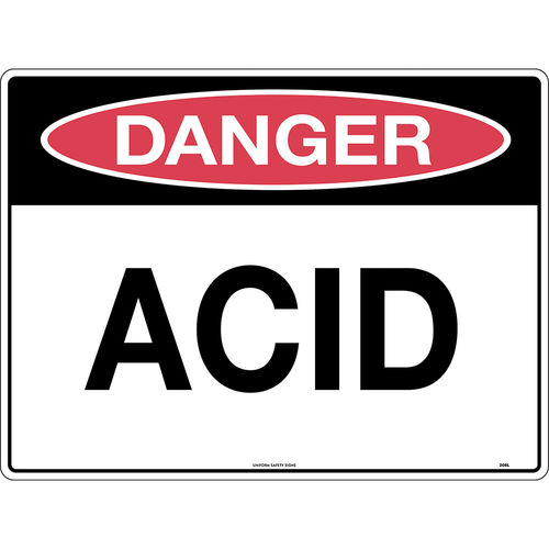 300x225mm - Poly - Danger Acid