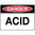 300x225mm - Poly - Danger Acid