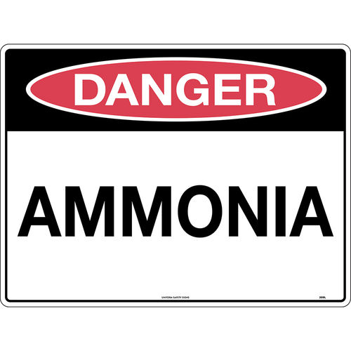 300x225mm - Metal - Danger Ammonia