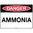 300x225mm - Poly - Danger Ammonia