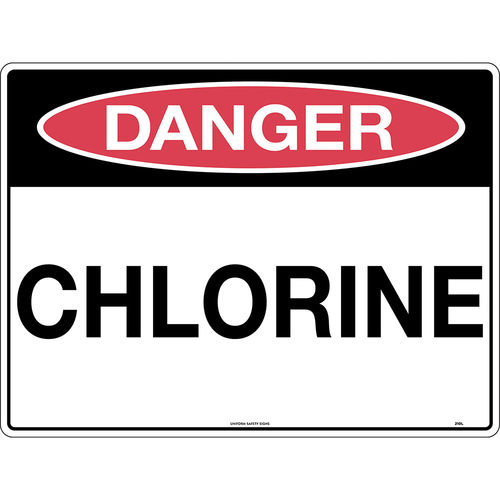 300x225mm - Metal - Danger Chlorine