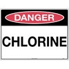 300x225mm - Metal - Danger Chlorine