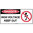 750x350mm - Metal - Danger High Voltage Keep Out (with Picture)