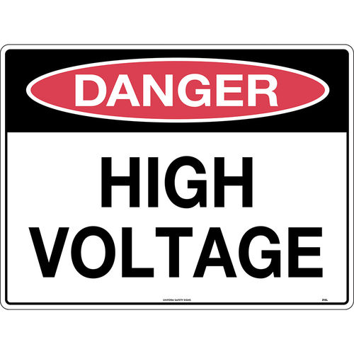 300x225mm - Poly - Danger High Voltage