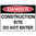 300x225mm - Metal - Danger Construction Site Do Not Enter