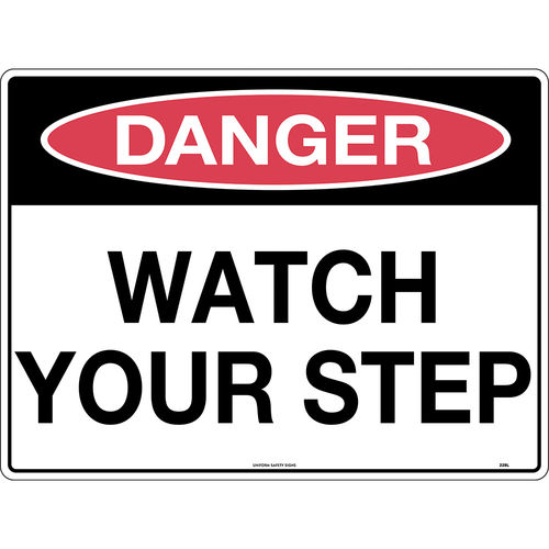 300x225mm - Metal - Danger Watch Your Step