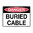 300x225mm - Metal - Danger Buried Cable