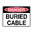 300x225mm - Poly - Danger Buried Cable
