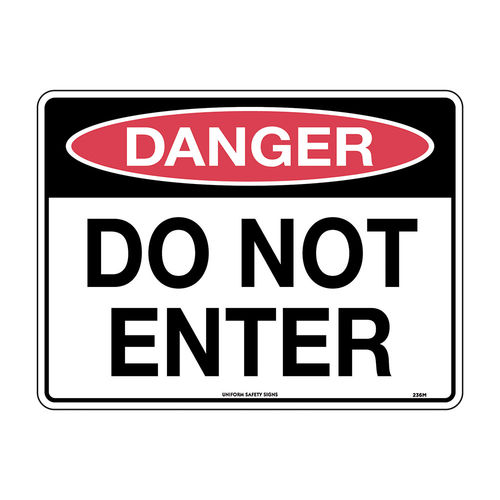 300x225mm - Metal - Danger Do Not Enter