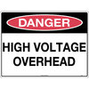 300x225mm - Poly - Danger High Voltage Overhead