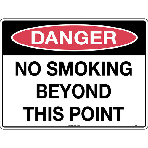 300x225mm - Metal - Danger No Smoking Beyond This Point