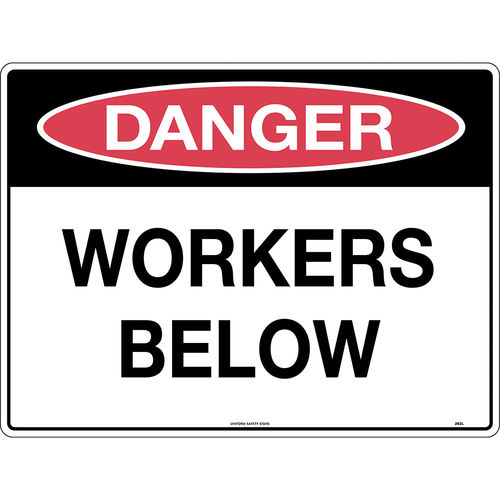 300x225mm - Metal - Danger Workers Below