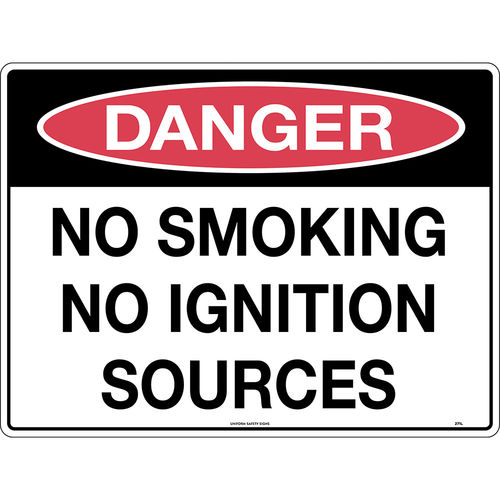 300x225mm - Poly - Danger No Smoking No Ignition Sources