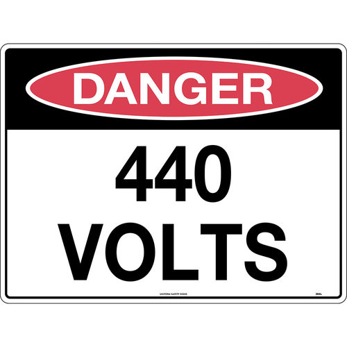 300x225mm - Metal - Danger 440 Volts