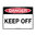 300x225mm - Metal - Danger Keep Off