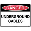 300x225mm - Poly - Danger Underground Cables