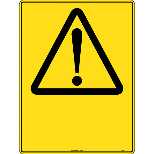 300x225mm - Metal - Caution Triangle Symbol Blank