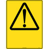 300x225mm - Metal - Caution Triangle Symbol Blank