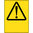 300x225mm - Metal - Caution Triangle Symbol Blank
