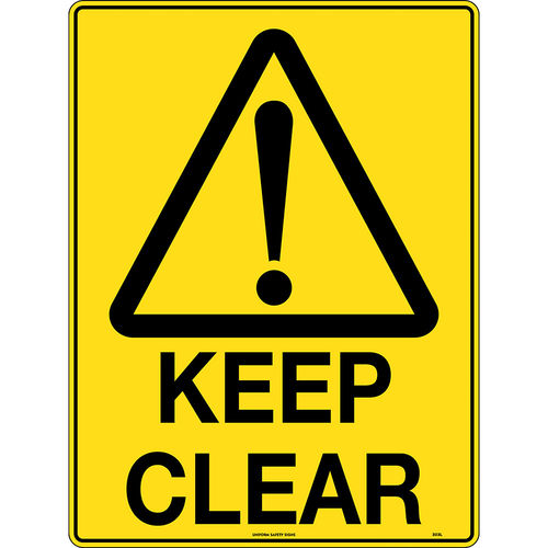 300x225mm - Self Adhesive - Keep Clear